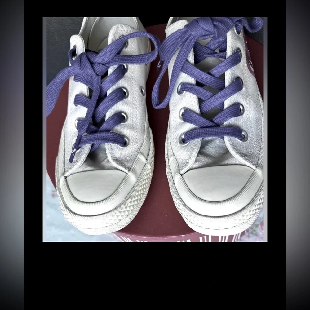 Converse x Comme Des Garçons Sneakers Low Top Style 150207C Milky White Size 5